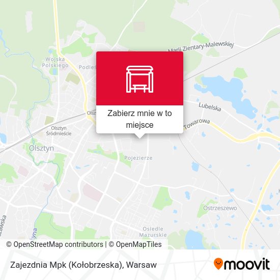 Mapa Zajezdnia Mpk (Kołobrzeska)