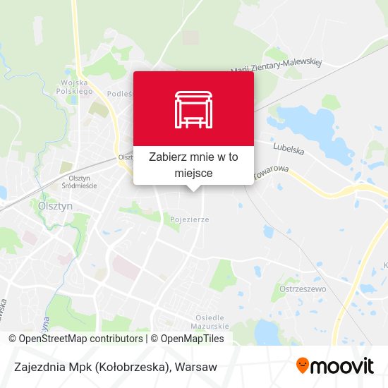 Mapa Zajezdnia Mpk (Kołobrzeska)