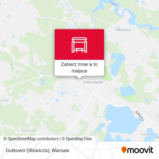 Mapa Gutkowo (Słowicza)