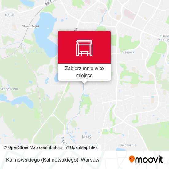 Mapa Kalinowskiego