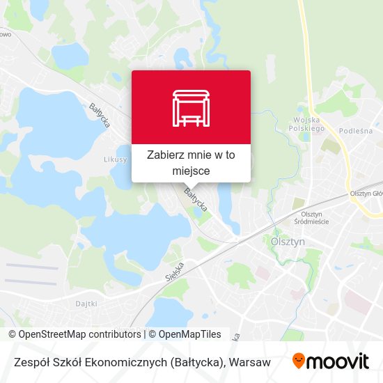 Mapa Zespół Szkół Ekonomicznych (Bałtycka)