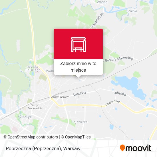 Mapa Poprzeczna