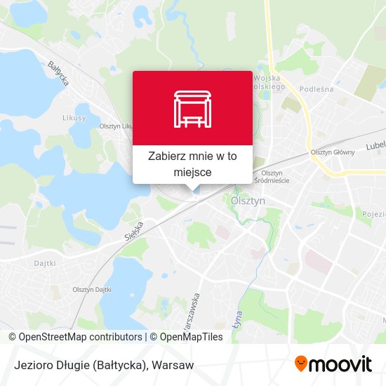 Mapa Jezioro Długie (Bałtycka)