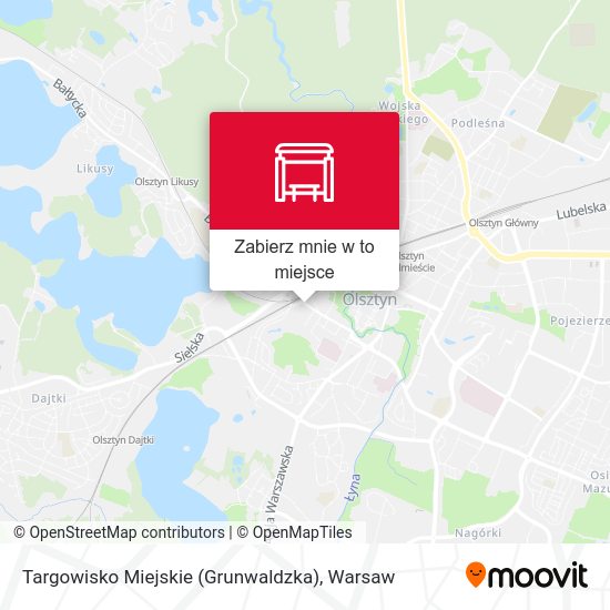 Mapa Targowisko Miejskie (Grunwaldzka)