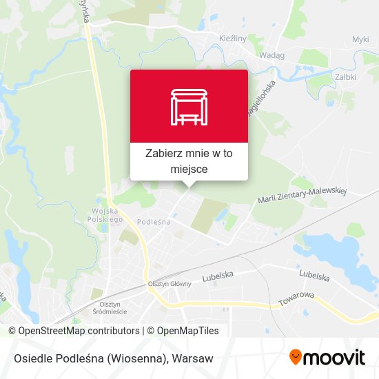 Mapa Osiedle Podleśna (Wiosenna)