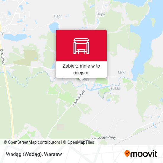 Mapa Wadąg