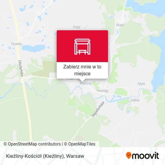 Mapa Kieźliny-Kościół