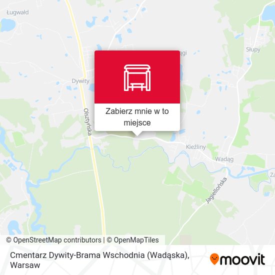 Mapa Cmentarz Dywity-Brama Wschodnia (Wadąska)