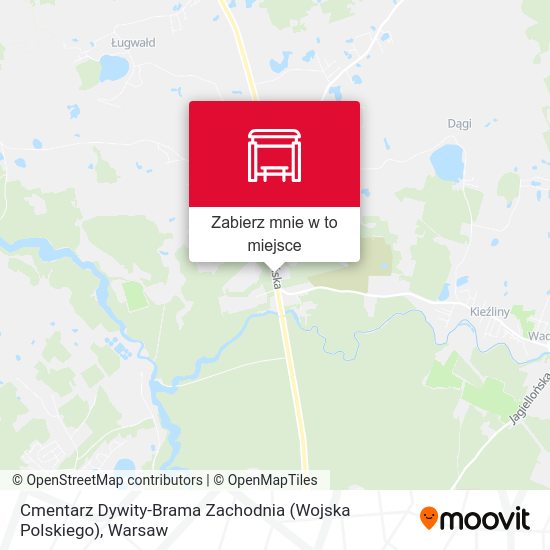 Mapa Cmentarz Dywity-Brama Zachodnia (Wojska Polskiego)