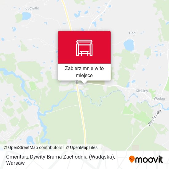 Mapa Cmentarz Dywity-Brama Zachodnia (Wadąska)