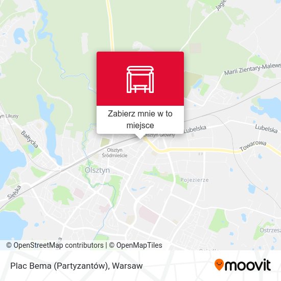 Mapa Plac Bema (Partyzantów)