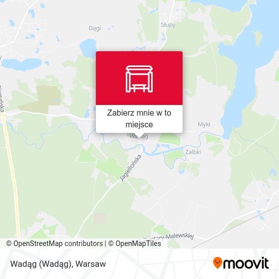 Mapa Wadąg