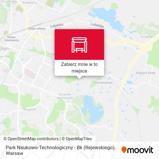 Mapa Park Naukowo-Technologiczny - Bk (Rejewskiego)