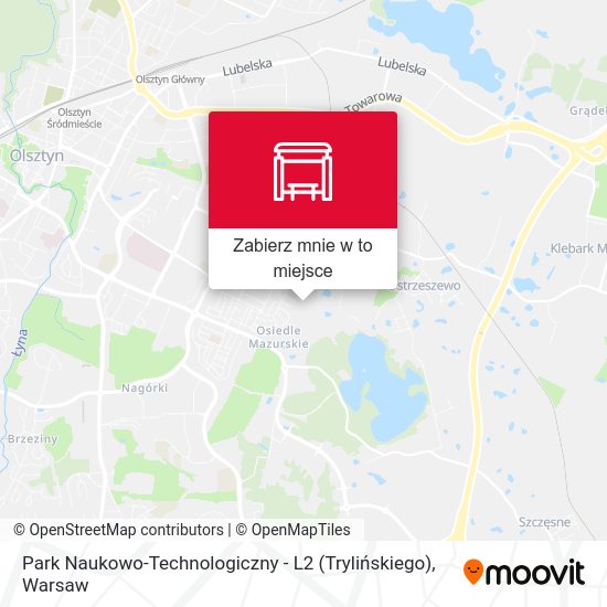 Mapa Park Naukowo-Technologiczny - L2 (Trylińskiego)