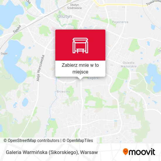 Mapa Galeria Warmińska (Sikorskiego)