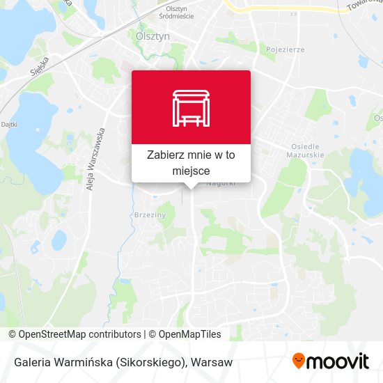 Mapa Galeria Warmińska (Sikorskiego)