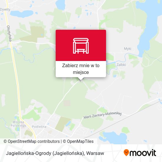 Mapa Jagiellońska-Ogrody