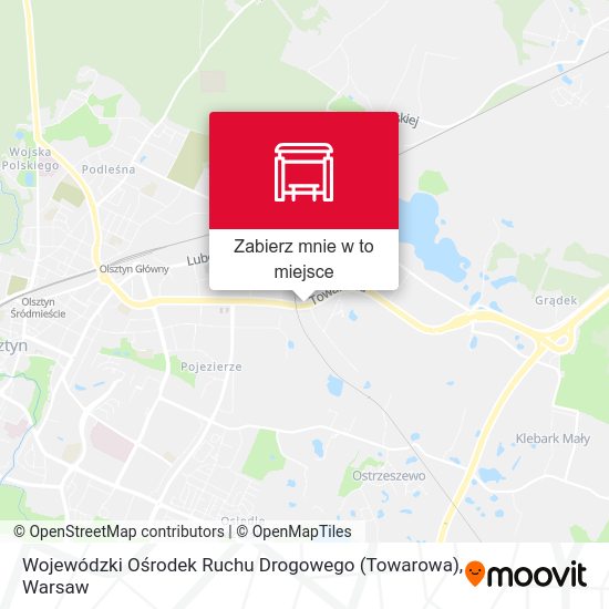 Mapa Wojewódzki Ośrodek Ruchu Drogowego (Towarowa)