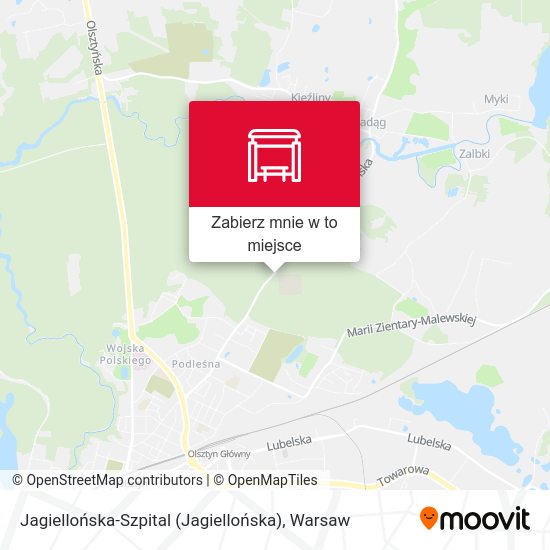 Mapa Jagiellońska-Szpital