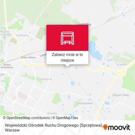 Mapa Wojewódzki Ośrodek Ruchu Drogowego (Sprzętowa)