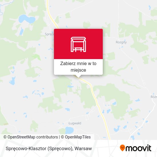 Mapa Spręcowo-Klasztor