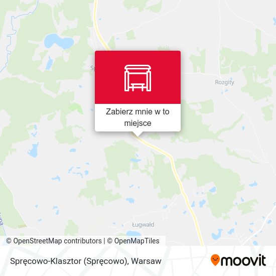 Mapa Spręcowo-Klasztor