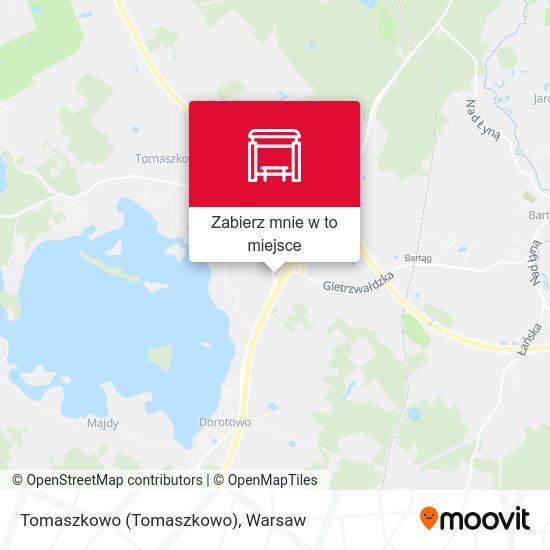 Mapa Tomaszkowo