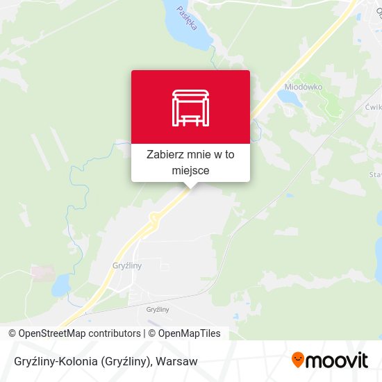 Mapa Gryźliny-Kolonia