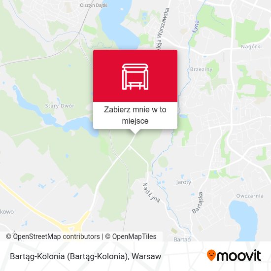 Mapa Bartąg-Kolonia