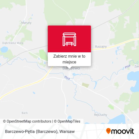 Mapa Barczewo-Pętla