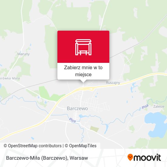 Mapa Barczewo-Miła