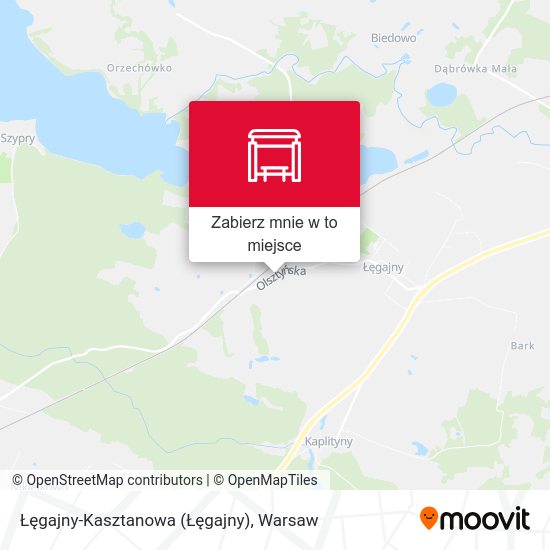 Mapa Łęgajny-Kasztanowa