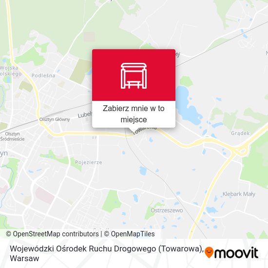 Mapa Wojewódzki Ośrodek Ruchu Drogowego (Towarowa)