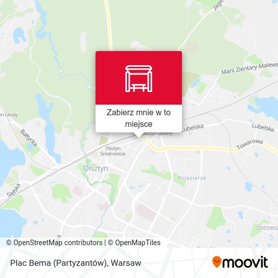 Mapa Plac Bema (Partyzantów)