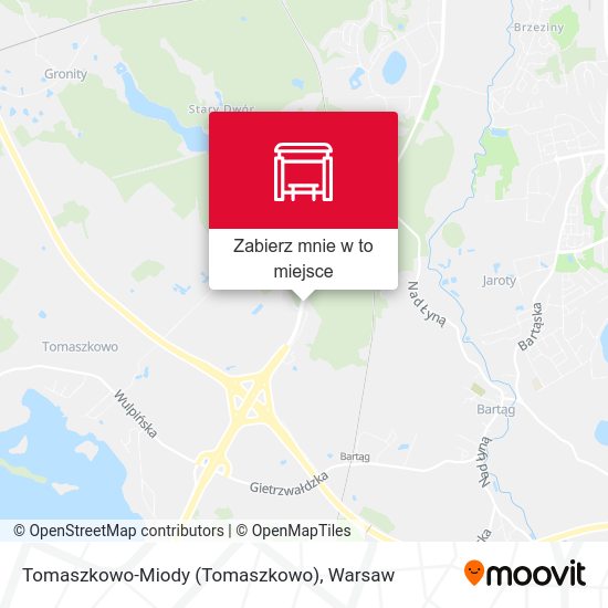 Mapa Tomaszkowo-Miody