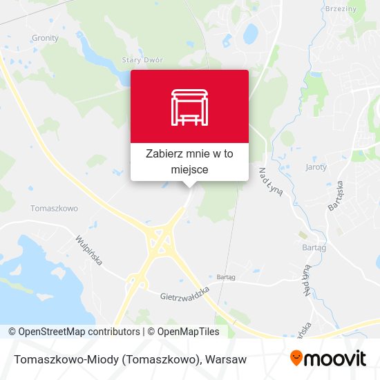 Mapa Tomaszkowo-Miody