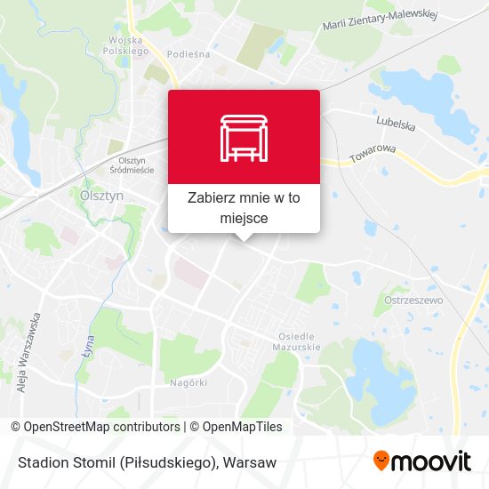 Mapa Stadion Stomil (Piłsudskiego)