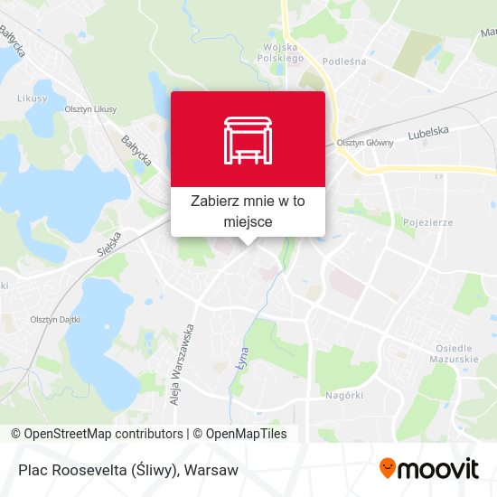 Mapa Plac Roosevelta (Śliwy)