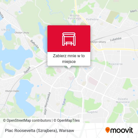 Mapa Plac Roosevelta (Szrajbera)