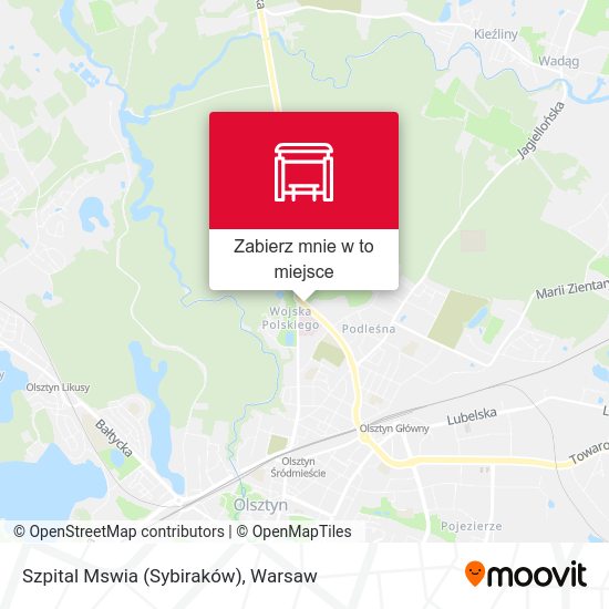 Mapa Szpital Mswia (Sybiraków)