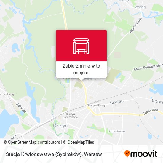 Mapa Stacja Krwiodawstwa (Sybiraków)