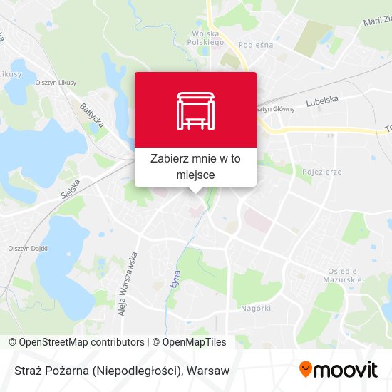 Mapa Straż Pożarna (Niepodległości)