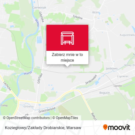 Mapa Koziegłowy/Zakłady Drobiarskie