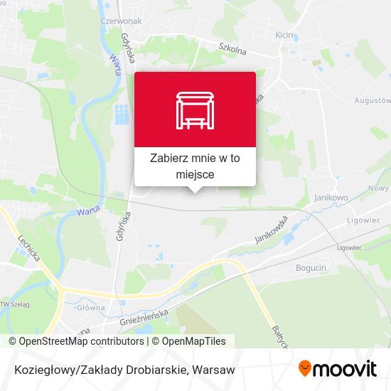 Mapa Koziegłowy/Zakłady Drobiarskie