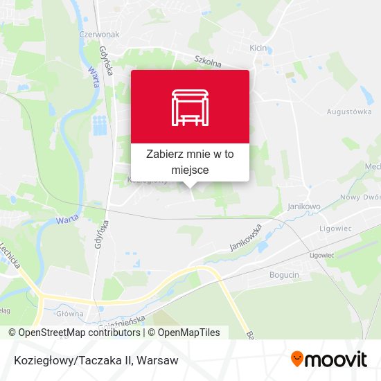 Mapa Koziegłowy/Taczaka II