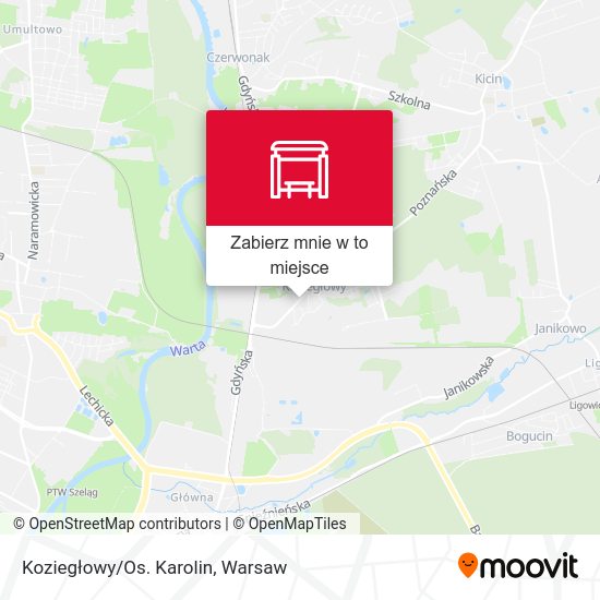 Mapa Koziegłowy/Os. Karolin