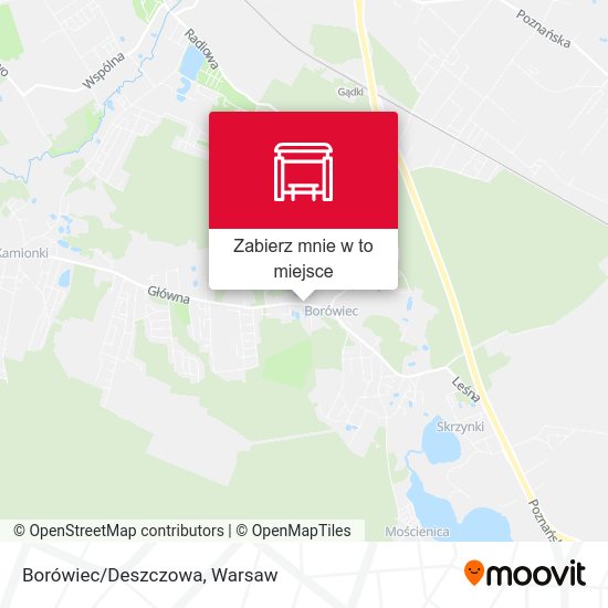 Mapa Borówiec/Deszczowa