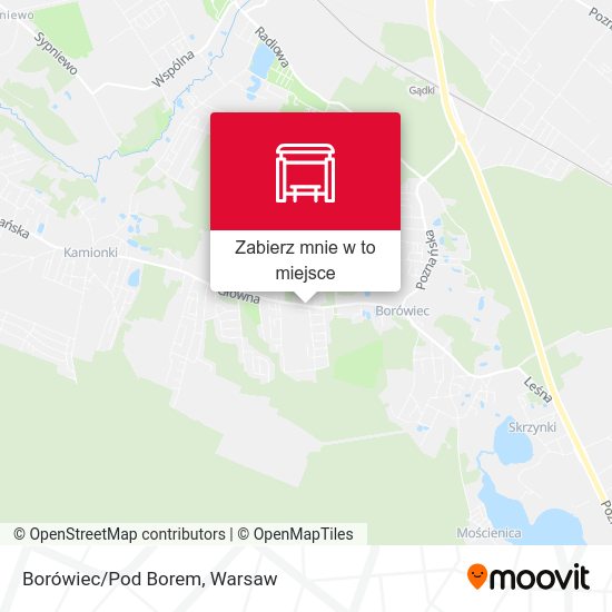 Mapa Borówiec/Pod Borem