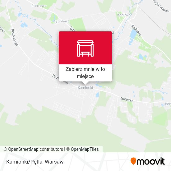 Mapa Kamionki/Pętla