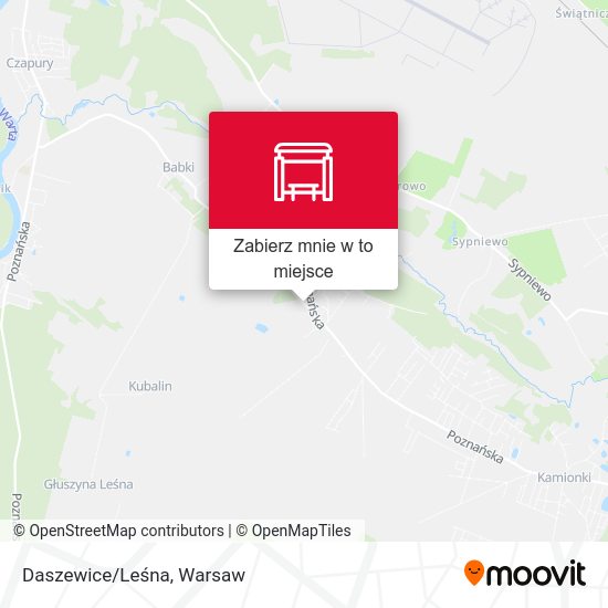 Mapa Daszewice/Leśna